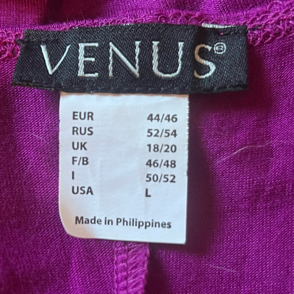 VENUS Asymmetrical Purple Dress with Strappy Neckline - Picture 5 of 5